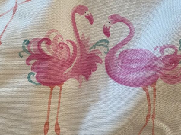 Laura Ashley pink flamingo curtains with blackout
