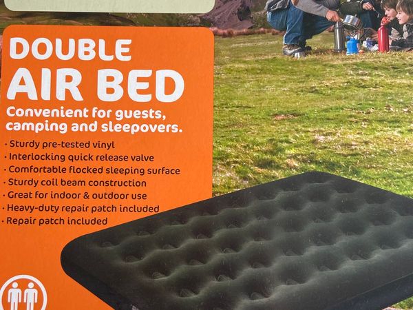 Double air bed and electric air pump