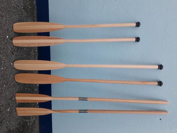 Selection of new paddles, oars