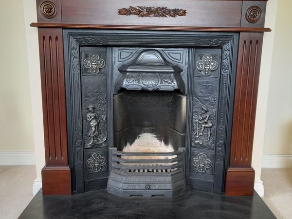 Open fireplace and surround