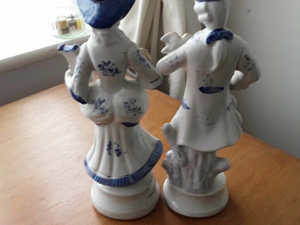 2 as new Victorian ornaments ceramic