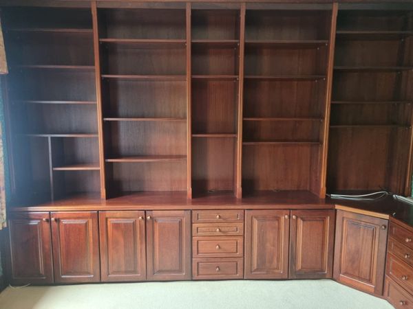 Office or home wooden shelving