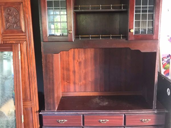 Large mahogany unit/dresser