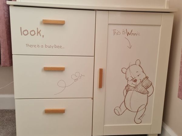 Winnie the Poo Themed Changing Table