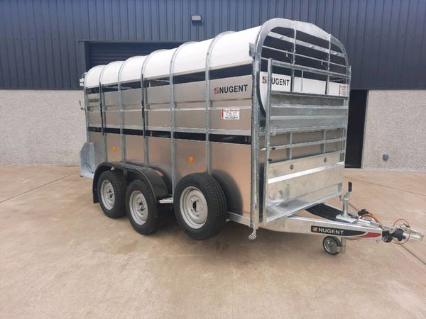 New Nugent 12ft x 6ft livestock trailer with decks
