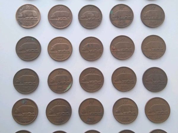 Irish Half Penny Coins