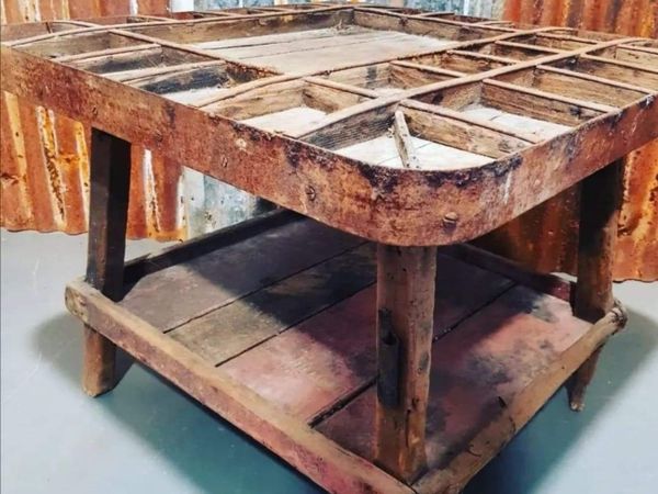 19th century antique welders table