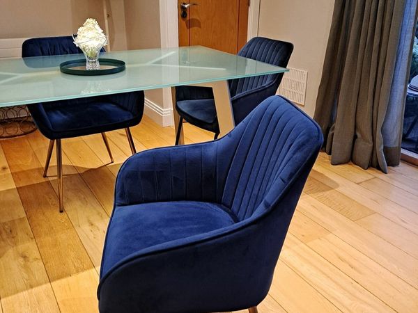 Blue Velvet Dining Chairs