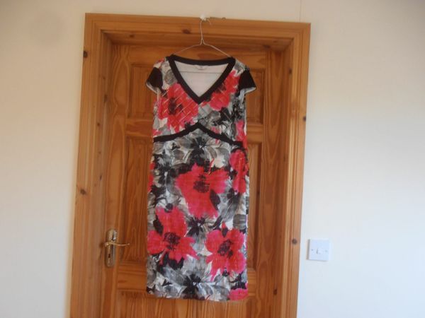 Beautiful Floral Lined Dress Size 14