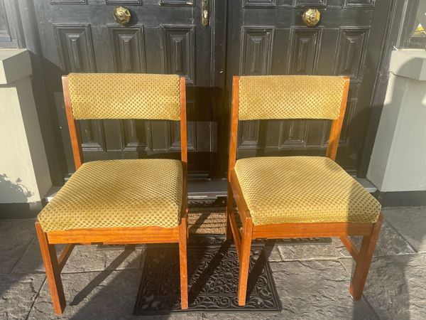 2 x High Quality Classy Solid Dining Chairs