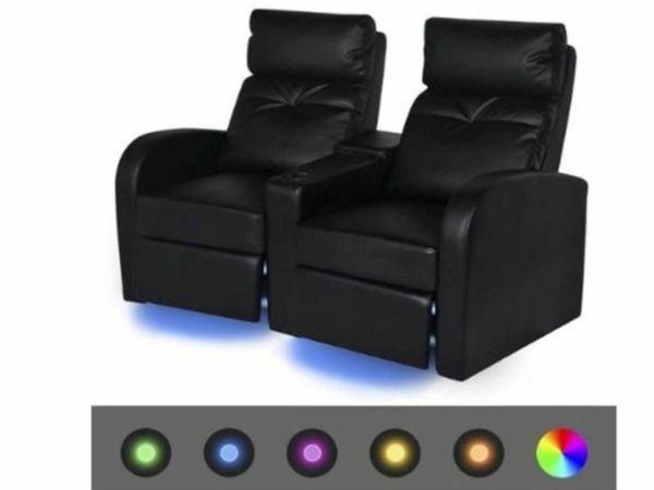 , 2-Seater, Artificial, Cinema Sofa, Home Cinema, 2-Seater,