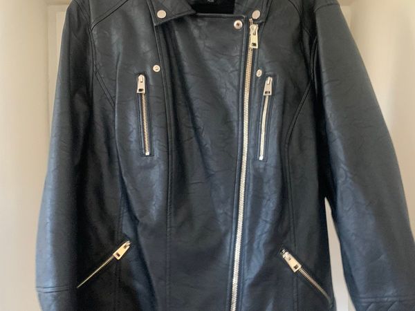 Plus Size River Island Leather Jacket