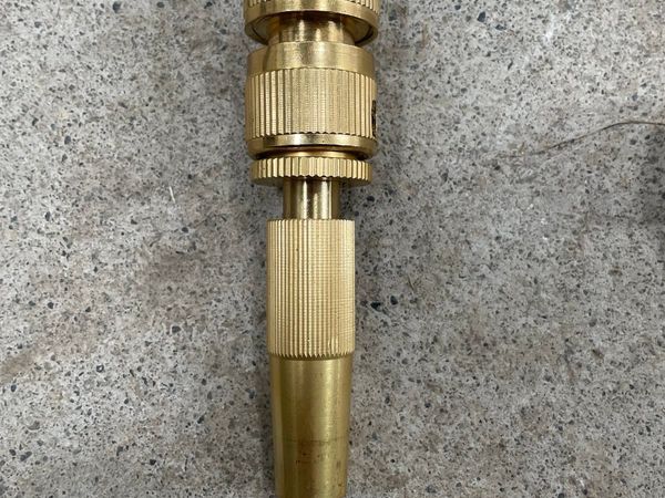 New brass hose fittings