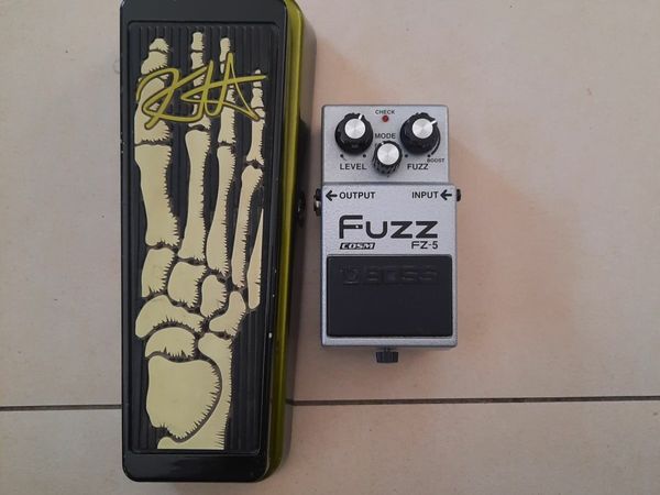 Kirk Hammet Wah and Boss FZ-5 fuzz pedal