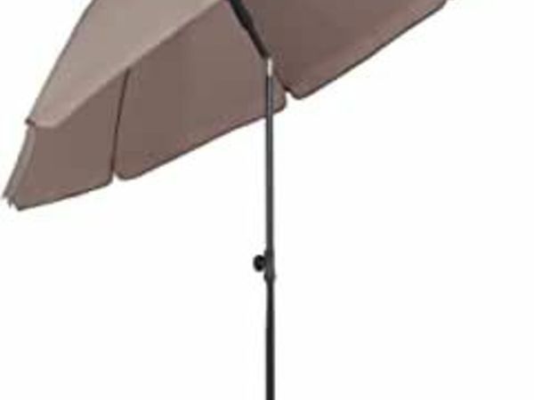 Beach umbrella for balcony garden & terrace | Angle of inclination and height adjustable, UV protection up to UPF 50+, foldable, sun protection