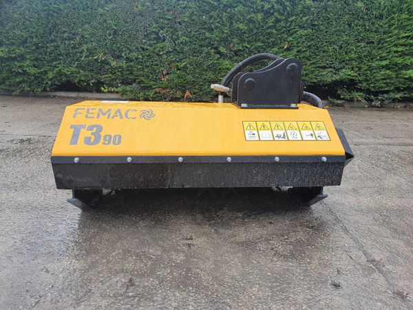 Femac flail head for 2,0-4,0 ton digger