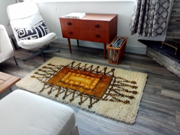 Mid century rya rug