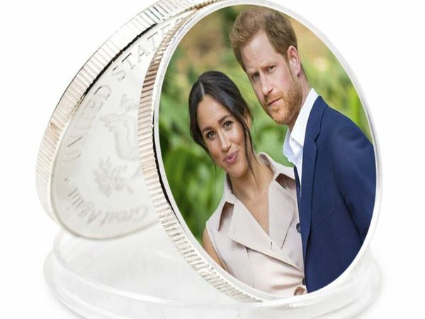 Challenge Coin Prince William and His Wife Sliver Coin Home Decor Collection
