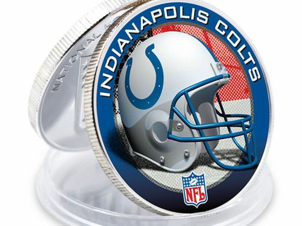 Souvenir Coin Indianapolis Colts 999.9 Silver Plated Nfl Coin