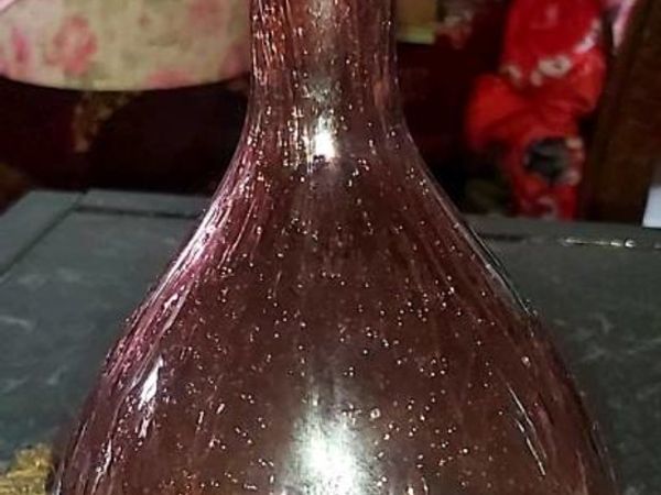 Hand blown glass decanter lovely example