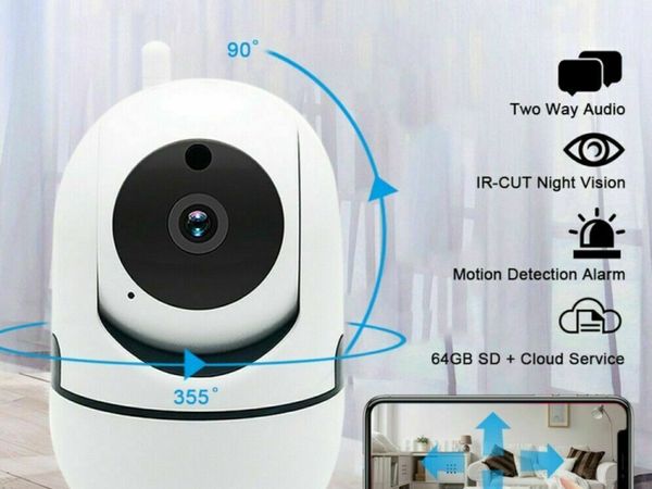 1080P WiFi IP Camera Home Security Baby Monitor Clever Dog CCTV CAM Night Vision