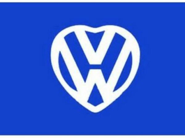 Volkswagen Love Flag - 5 x 3 FT 100% Polyester Festival IE