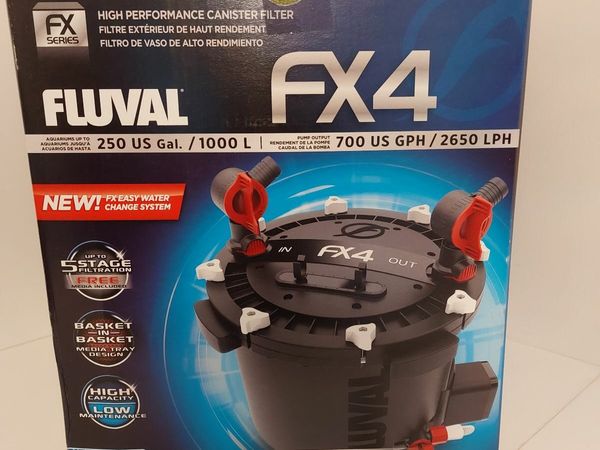 Fluval FX4, 2650 lph Output, Fish Tank Filter
