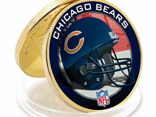 CHICHAGO BEARS 24k Gold Plated Challenge Coin Collections