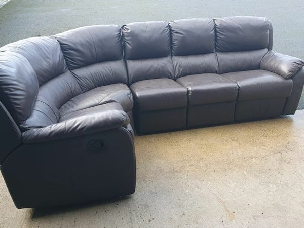 Sofa - Leather reclining (Chocolate Brown)