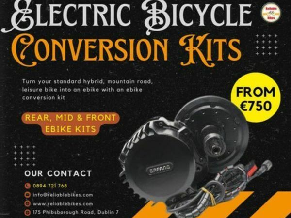 Mid, Front. Back Ebike Conversion kits