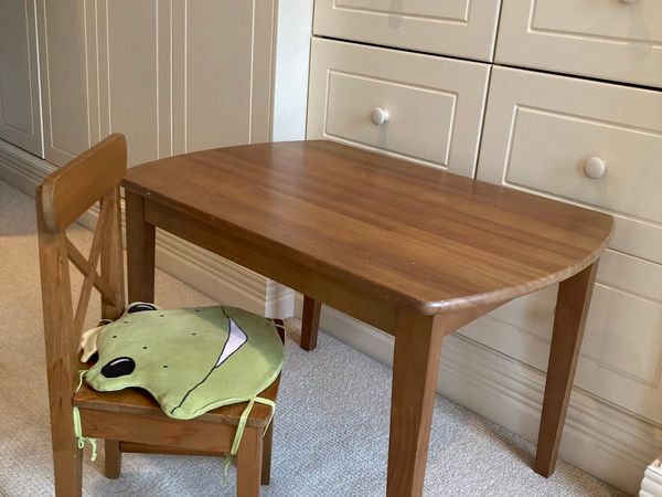 Small children’s table with chair