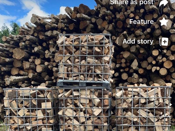 Kiln dried firewood 4.5 m3 €340 delivered.