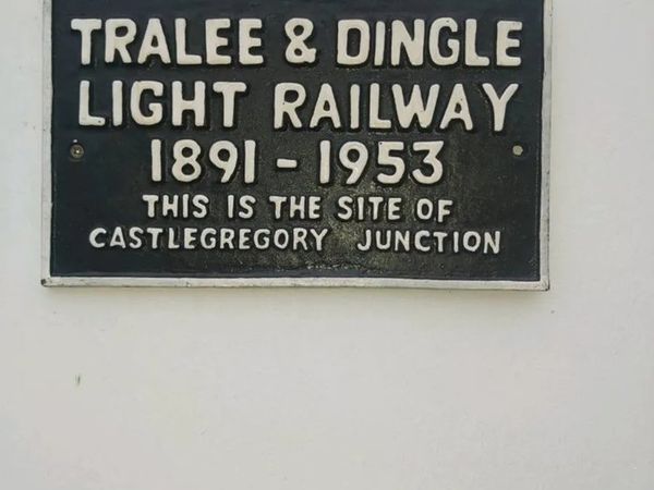 Tralee dingle railway cast iron sign
