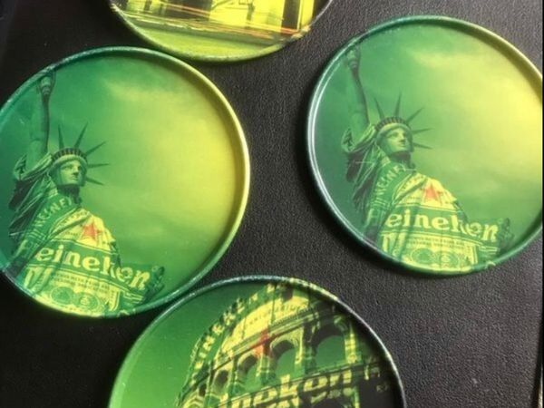 Heineken Metal Coasters (4)