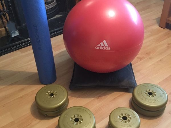 Weights, Bar, Exercise Ball