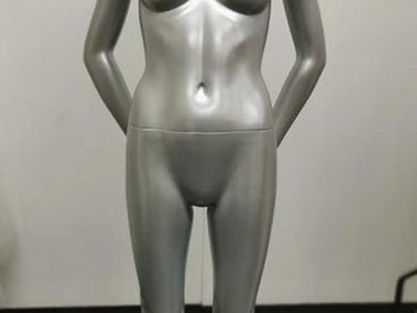 Dress Mannequin Matt Silver Custom Made