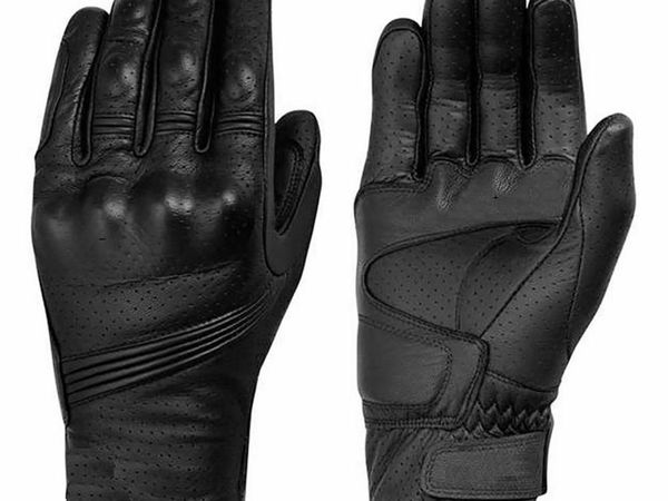 Large Motorcycle Gloves Retro Sheepskin Men Moto Racing Gloves Bicycle Cycling Motorbike Motocross Leather Riding Glove Touch Screen