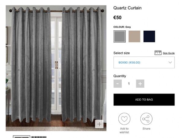 Beautiful Grey Quartz Curtains