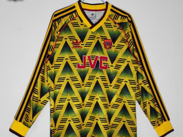 Arsenal Away Long Sleeve Retro Jersey 1991/93