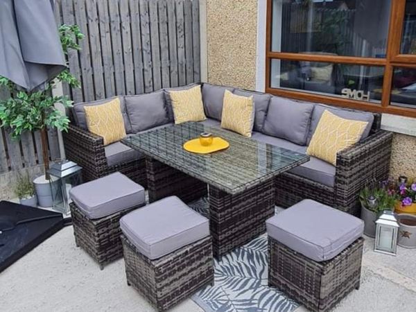 10 SEATER GARDEN RATTAN SET - DELIVERY