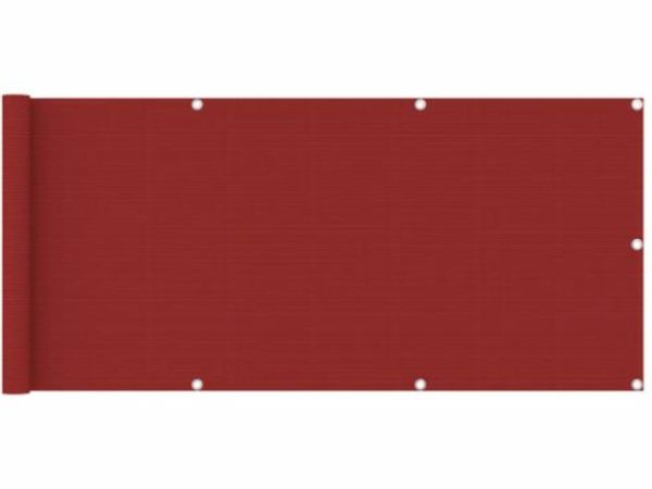 New*LCD Balcony Screen Red 75x400 cm HDPE