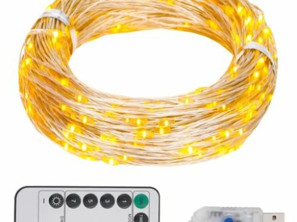 New*LCD LED String with 150 LEDs Warm White 15 m