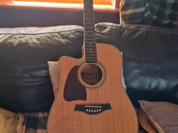 Lefthanded acoustic guitar