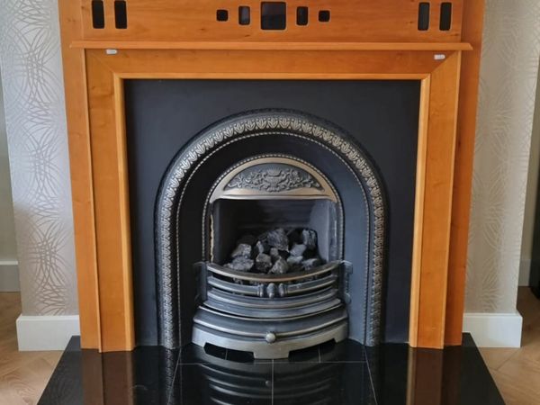 Gas Fire and Fireplace