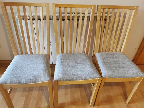 Oak solid quality dining chairs