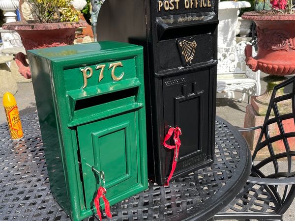 Irish post boxes building into wall
