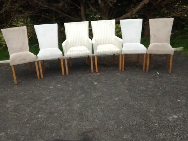 6 oak dinning chairs