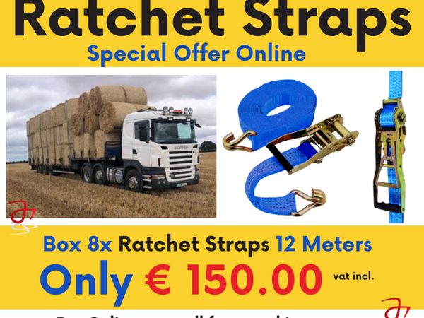 Ratchet Straps Box 8X 12 meters