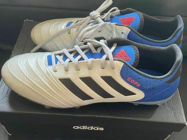 adidas Men's Copa 18.2 Fg Shoes, (Silver Met./Core Black/Football Blue), 10.5 UK(new)