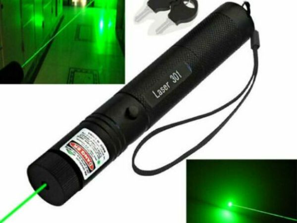 Green Beam Laser Pen Sky Pointer Presenter Long Range -1mw On Off button Key